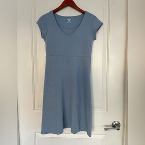 Horny Toad Blue Short Sleeve Dress Tencel Cotton Gorp Tennis Golf XS